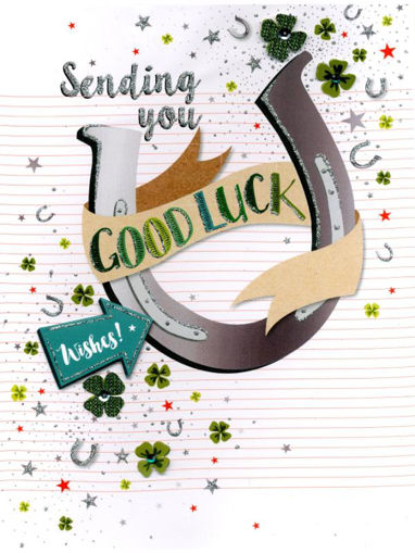 Picture of SENDING YOU GOOD LUCK JUMBO CARD